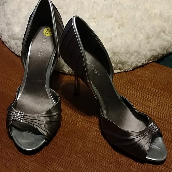 Stunning Nine West open toe dress heels size 8.5 - Picture 3 of 14